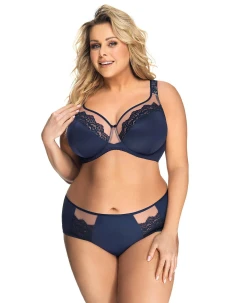 Měkká podprsenka Gorsenia K 441 Luisse Navy blue