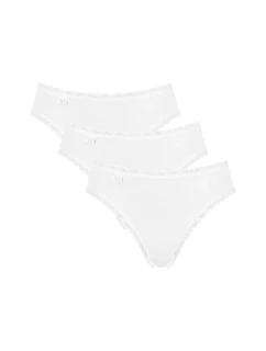 Dámské kalhotky 3 pack Cotton Lace Thai white - Sloggi