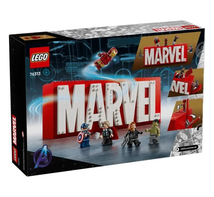 LEGO MARVEL SUPER HEROES 76313 MARVEL logo s minifigurkami