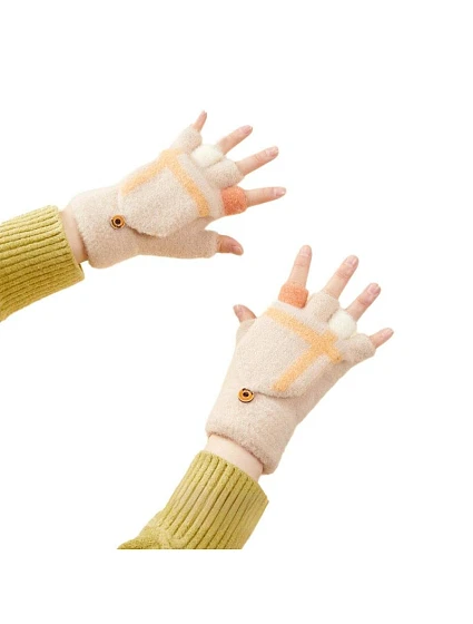 Dámské/dětské zimní rukavice telefonní rukavice - bílé dámské