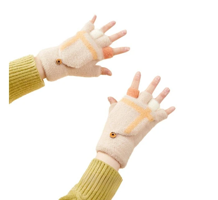 zimní rukavice rukavice bílé dámské model 22083395 - Hurtel