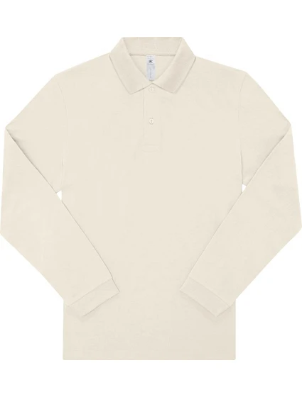 B&C My Polo 180 LSL Piqué polo s dlouhým rukávem 01.U425 off white B&C My Polo 180 LSL Piqué polo s dlouhým rukávem 01.U425 off white