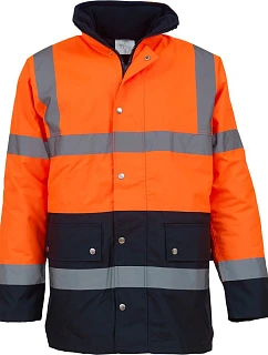 Yoko HVP 302 Hi-Vis Parka 79.P302 hi vis orange/navy
