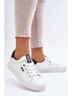 Dámské Kožené Tenisky Big Star EE274312 Bílé-černé