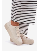 Dámské Textilní Tenisky Big Star model 21693225 Béžové - Big Star Shoes Dámské Textilní Tenisky Big Star model 21693225 Béžové - Big Star Shoes