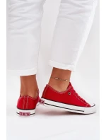 Dámské Nízké Tenisky Big Star model 21705169 Červené - Big Star Shoes Dámské Nízké Tenisky Big Star model 21705169 Červené - Big Star Shoes