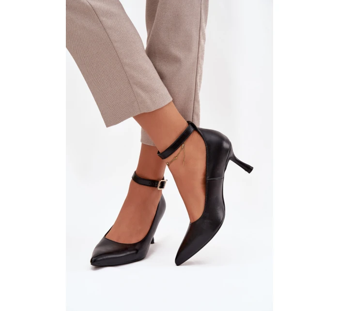 Lodičky s páskem černé model 21757642 - Boto