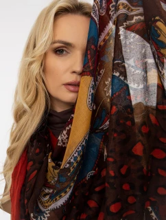 Tunelová šála AT KM K241239.19 hnědá