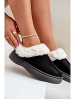 Dámské Pantofle S Kožešinou Černé Zinntia Dámské Pantofle S Kožešinou Černé Zinntia