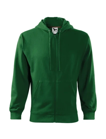 Trendy Zipper mikina pánská lahvově zelená Trendy Zipper mikina pánská lahvově zelená