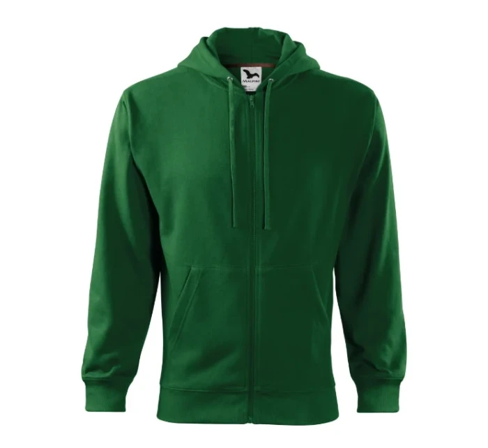 Trendy Zipper mikina pánská lahvově zelená Trendy Zipper mikina pánská lahvově zelená