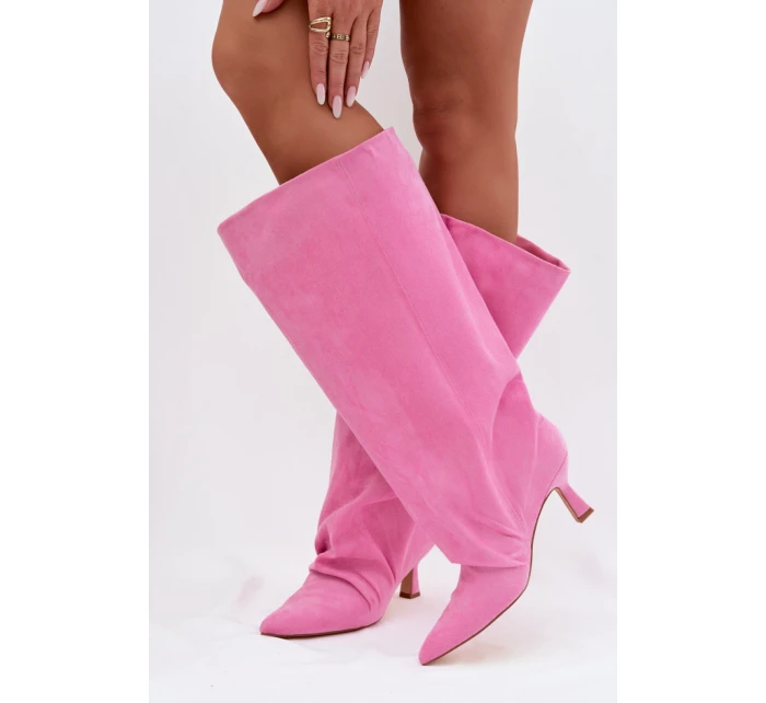 Kozačky na podpatku  model 225193 Step in style