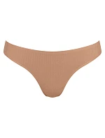 Dámská tanga ZERO Feel Pure String - NOSTALGIC BROWN - béžové 00CM - SLOGGI