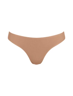 Dámská tanga ZERO Feel Pure String - NOSTALGIC BROWN - béžové 00CM - SLOGGI