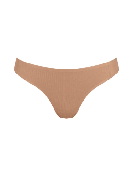 Dámská tanga ZERO Feel Pure String - NOSTALGIC BROWN - béžové 00CM - SLOGGI Dámská tanga ZERO Feel Pure String - NOSTALGIC BROWN - béžové 00CM - SLOGGI
