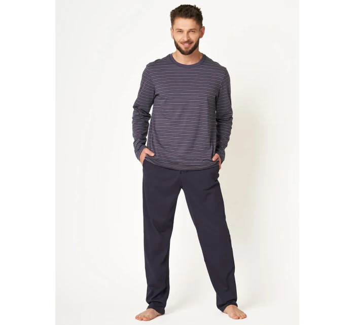 Pánské pyžamo Key MNS 304 B24 long/r M-2XL Pánské pyžamo Key MNS 304 B24 long/r M-2XL