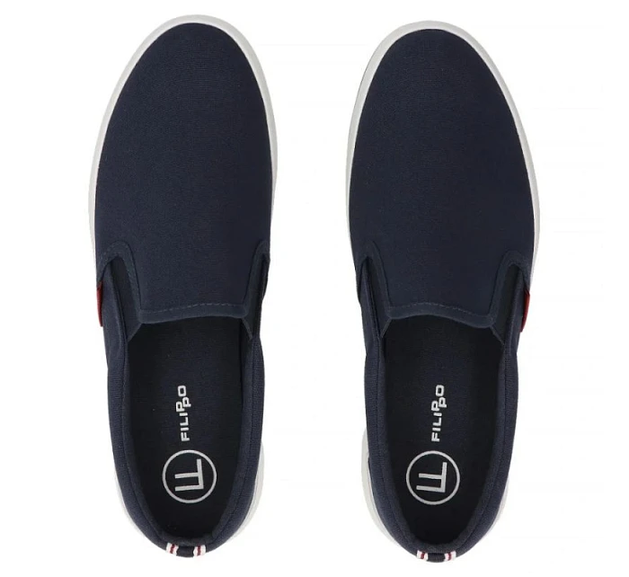 Pánské slip on tenisky námořnická modř Filippo MTN7792