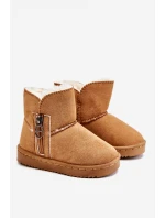 Dětské nazouvací zateplené sněhule Camel model 21605387 - Boto Dětské nazouvací zateplené sněhule Camel model 21605387 - Boto