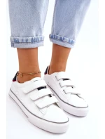 Žené tenisky na suchý zip Big Star LL274A207 Bíle Žené tenisky na suchý zip Big Star LL274A207 Bíle