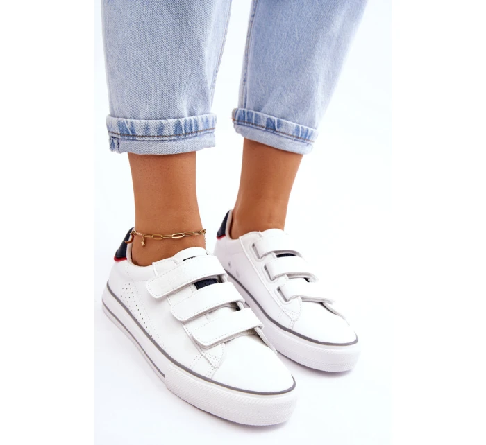 Žené tenisky na suchý zip Big Star LL274A207 Bíle Žené tenisky na suchý zip Big Star LL274A207 Bíle