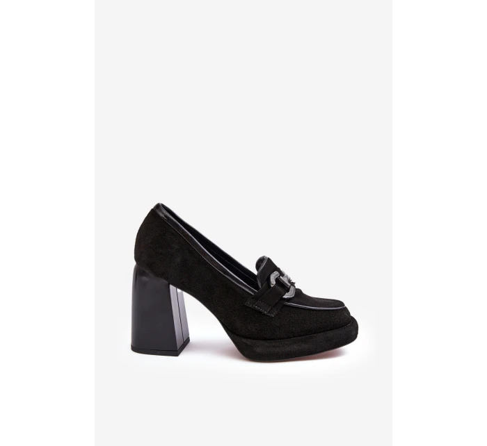 Kožené lodičky model 22025191 černé Laura Messi - SWEET SHOES Kožené lodičky model 22025191 černé Laura Messi - SWEET SHOES