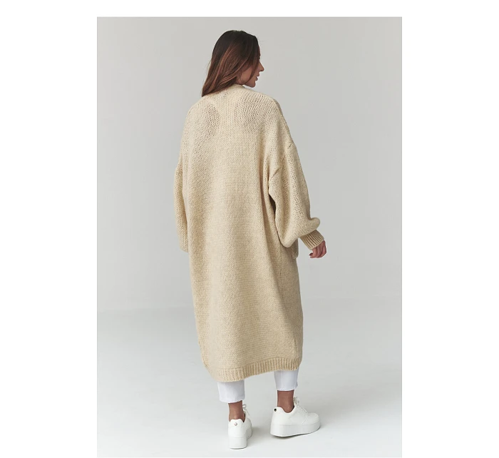 Svetr na zapínání  model 226872 Makadamia