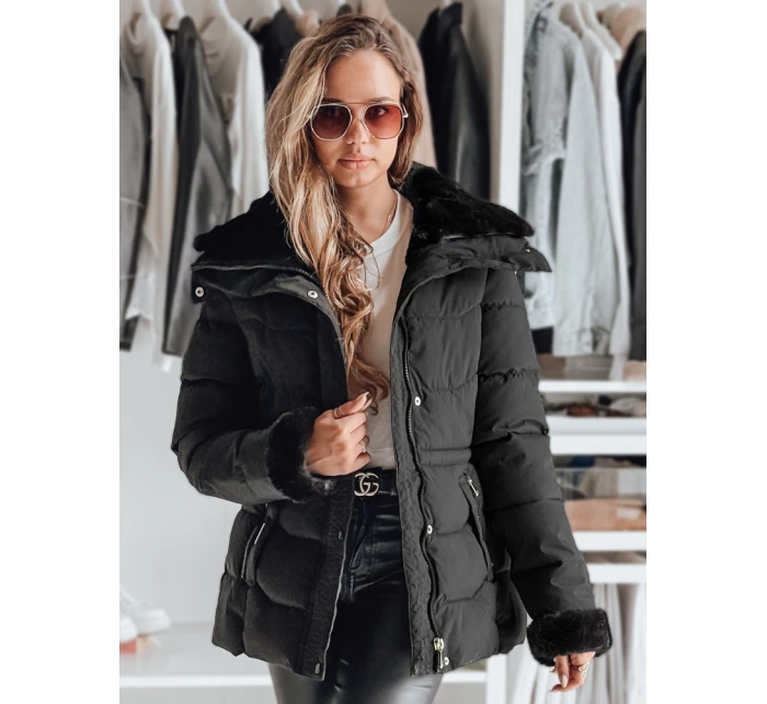 WINTERGIRL dámská prošívaná bunda černá FashionStreet TY4933