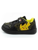 Leomil dětské sportovní boty Pokemon lehké tenisky na suchý zip černé