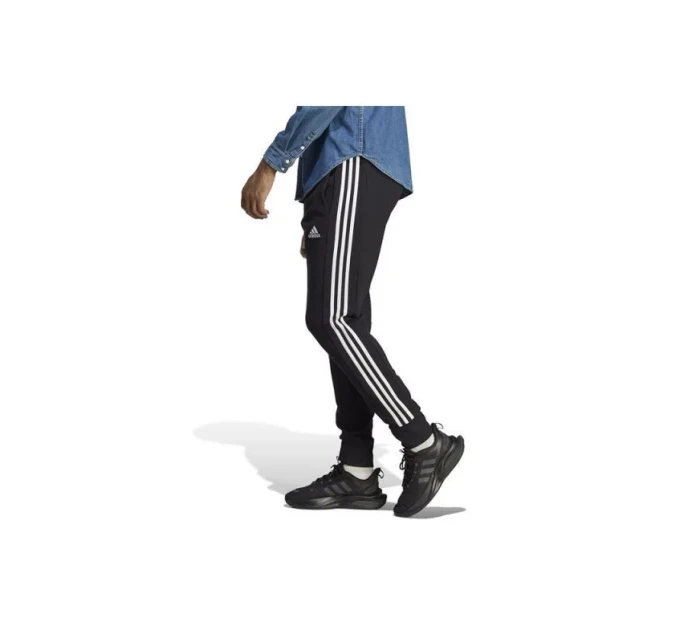 Kalhoty adidas Essentials French Terry Tapered Cuff 3-Stripes M HA4337 Kalhoty adidas Essentials French Terry Tapered Cuff 3-Stripes M HA4337