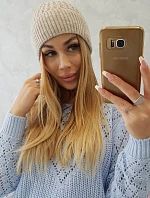 Tenká čepice Grace K211 světle béžová