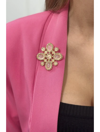 Brož model 18753473 2 bílá - K-Fashion