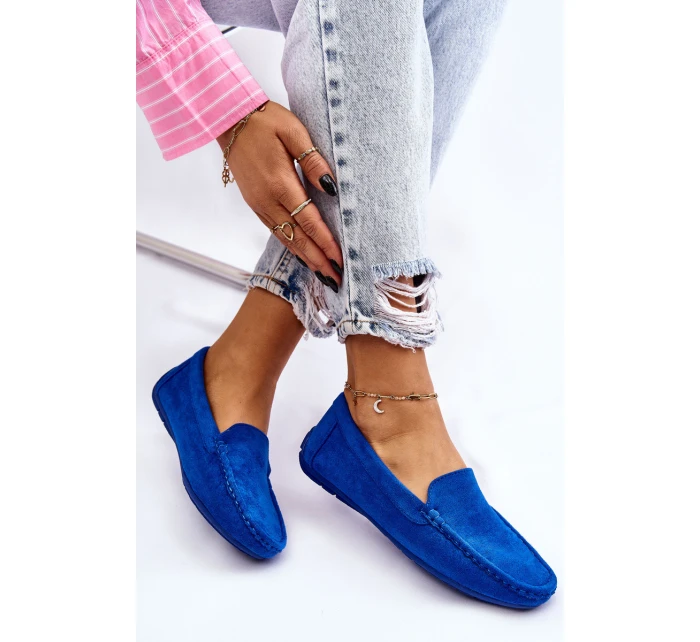 Dámské Semišové Mokasíny Modre model 21608199 - EVENTO Dámské Semišové Mokasíny Modre model 21608199 - EVENTO