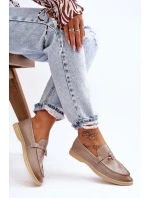 Dámské klasické mokasíny šedé model 21626981 - Boto