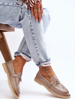 Dámské klasické mokasíny šedé model 21626981 - Boto