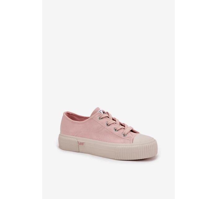 Dámské tenisky na platformě LEE ISLA C WOMEN LOW 50253001.78E Růžové