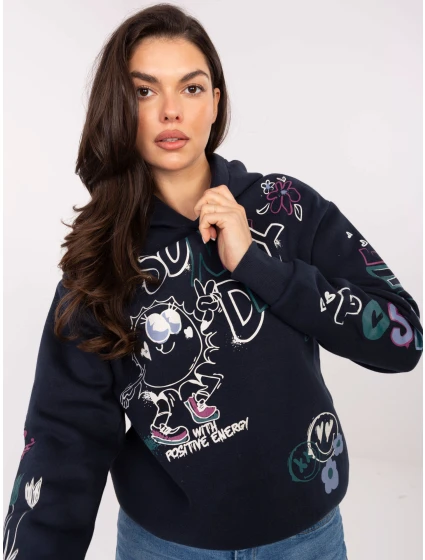 Mikina D10608BC02743C tmavě modrá Mikina D10608BC02743C tmavě modrá