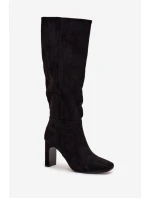 Kozačky na podpatku  model 218091 Step in style