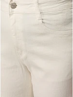 Jeansy damskie wide leg z wysokim stanem białe model 22101983 - FashionStreet