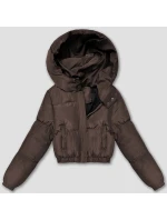 Krátká zimní bunda typu puffer v čokoládové barvě J Style (5M3360-158) Krátká zimní bunda typu puffer v čokoládové barvě J Style (5M3360-158)