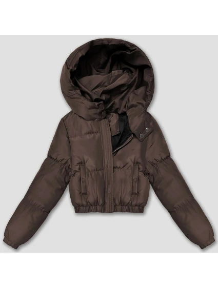 Krátká zimní bunda typu puffer v čokoládové barvě J Style (5M3360-158) Krátká zimní bunda typu puffer v čokoládové barvě J Style (5M3360-158)