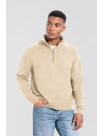Iconic Premium Zip Neck Sweat Těžká mikina s 1/4 zipem model 22459627 desert sand - Fruit of the Loom