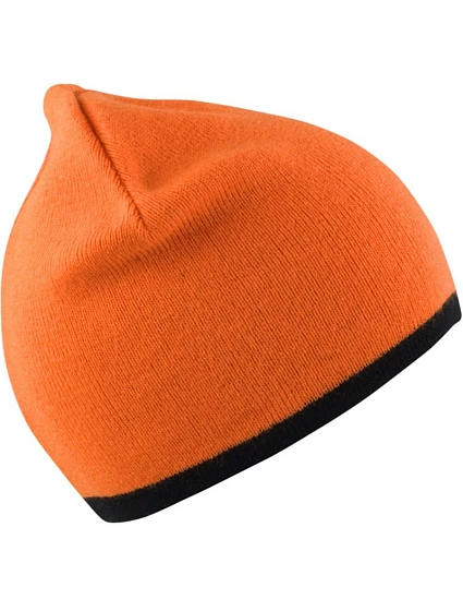 Result Headwear RC 046X Oboustranná pletená čepice 28.046X bright orange/black Result Headwear RC 046X Oboustranná pletená čepice 28.046X bright orange/black
