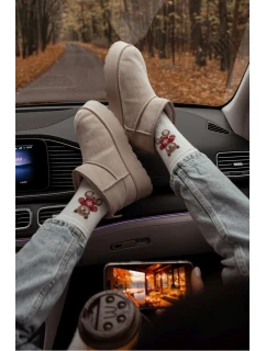 Dámské ponožky v Ecru model 21680528 - Milena