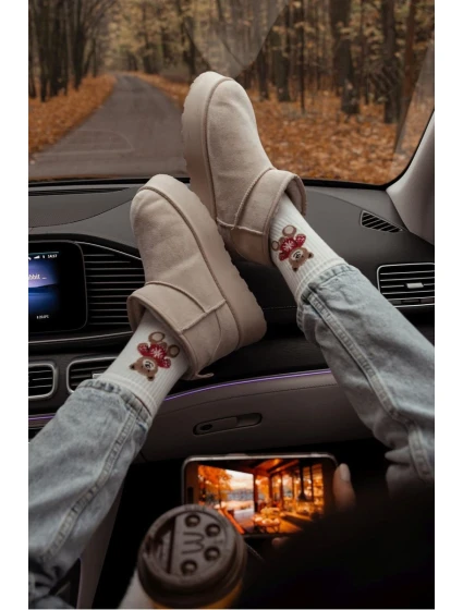 Dámské ponožky v Ecru model 21680528 - Milena