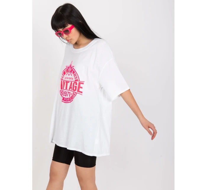 Tričko DHJ TS 6862.24X bílá a růžová