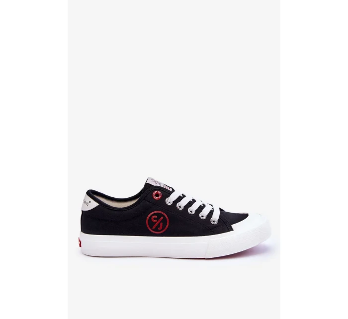 Dámské Cross Jeans Fabric Sneakers LL2R4044 Černé Dámské Cross Jeans Fabric Sneakers LL2R4044 Černé