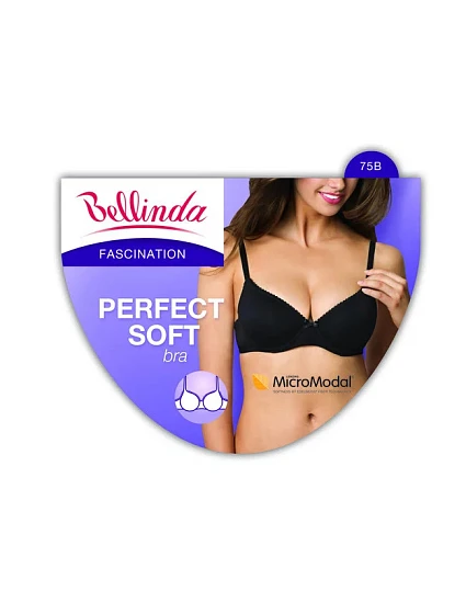 Dámská vyztužená podprsenka PERFECT SOFT BRA  černá - Bellinda