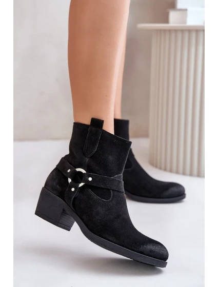 Boty na podpatku model 201177 Step in style Boty na podpatku model 201177 Step in style