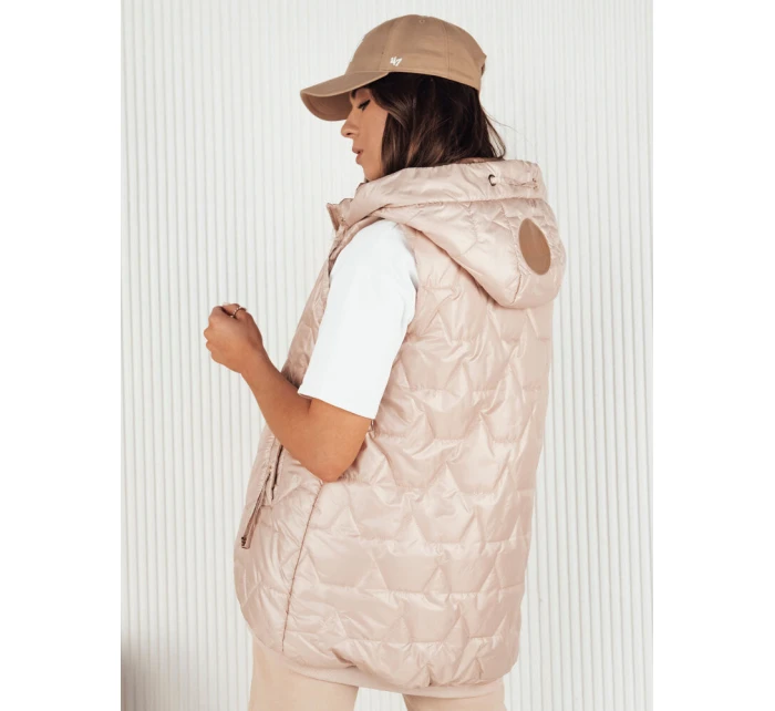 Dámská prošívaná vesta COLINE zlatá FashionStreet TY4117 Dámská prošívaná vesta COLINE zlatá FashionStreet TY4117