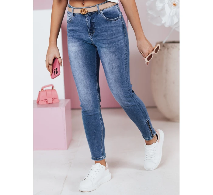 Dámské džínové úzké kalhoty WERNI navy blue FashionStreet UY2366